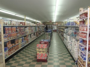 Grocery store aisle